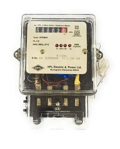 A Lcd Hpl Single Source Prepaid Energy Meter Model Name Number