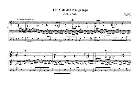 Hilf Gott Da Mir S Gelinge Bwv Bach Johann Sebastian Imslp