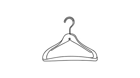 Premium Vector Hanger Clothes Hanger One Single Line Drawing Of Hanger Isolated On White