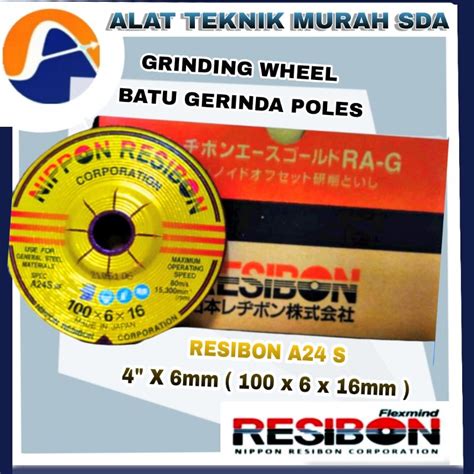 Jual Batu Gerinda Nippon Resibon 4 Inch X 6mm RESIBON POLES 4INCH