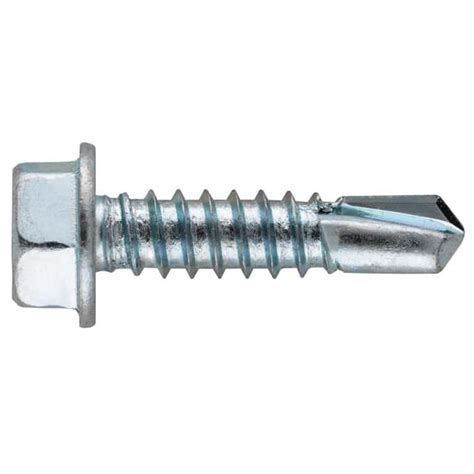 Everbilt In External Hex Flange Hex Head Self Drilling Screws