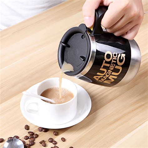 Caneca Mixer Elétrica Self Stirring Mug Café Leite DropNinja Catálogo