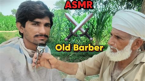 ASMR Fast Shaving With Zaza Machine But Barber Is Old ASMR FADI