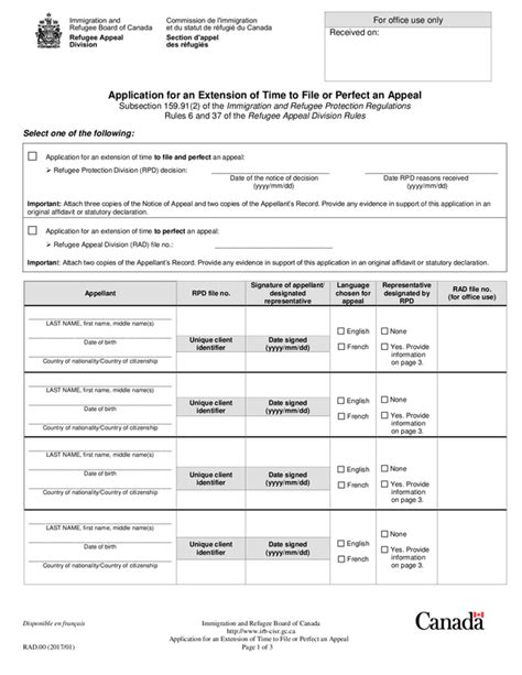 Fill Free Fillable Immigration And Refugee Board Of Canada Pdf Forms