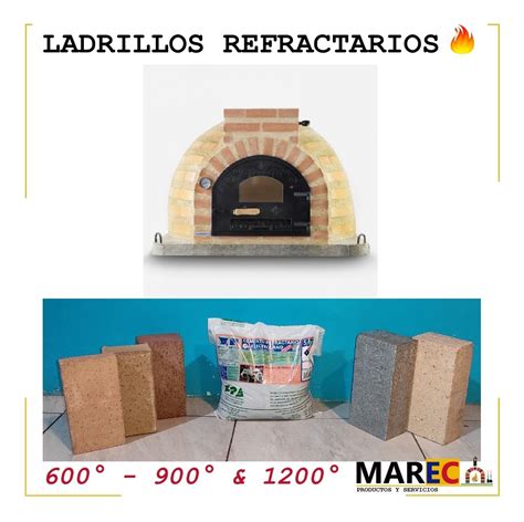 Ladrillo Refractario Ladrillo Para Horno Ladrillo G Mercadolibre