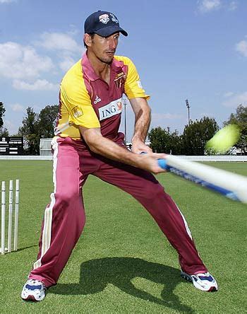 Michael Kasprowicz Bats In A Junior Match Espncricinfo