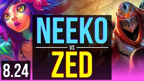 Neeko Vs Zed Mid Na Grandmaster V8 24 Youtube