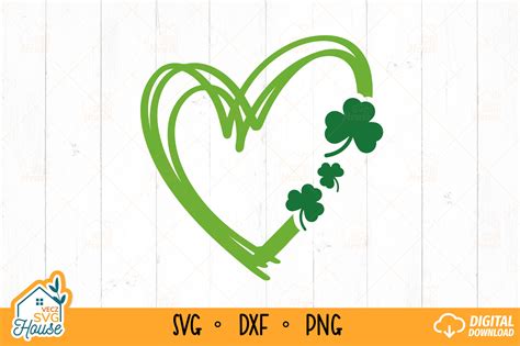 Doodle Lucky Heart Svg St Patricks Day Graphic By Veczsvghouse