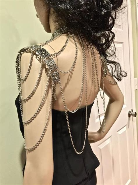 Shoulder Chain Jewelry Choker Shoulder Necklace Body Chains Etsy