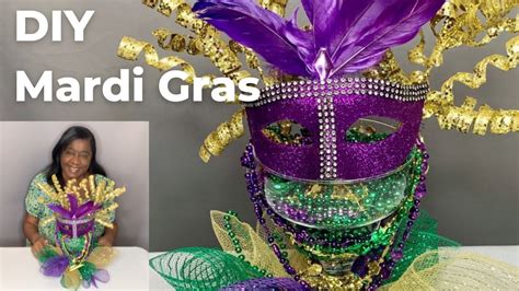 Diy Mardi Gras Centerpieceeasy And Festive Decoration Ideamardi Gras