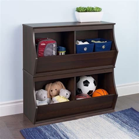 Stackable 3 Bin Storage Cubby By Prepac