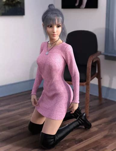 Dforce Knit One Piece Outfit For Genesis Females Daz Studio