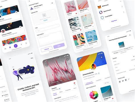 Fingies Nft Marketplace Mobile App Ui Kit