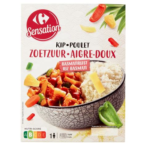 Sensation Kip Zoetzuur Basmatirijst 400 G Carrefour België