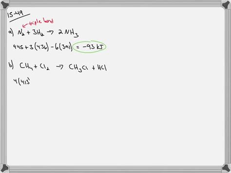 SOLVED Using the table of bond energies calculate ΔH values for the