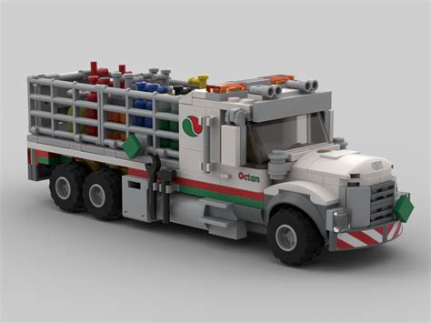 LEGO MOC Octan Gas Cylinder Delivery Truck By HaulingBricks