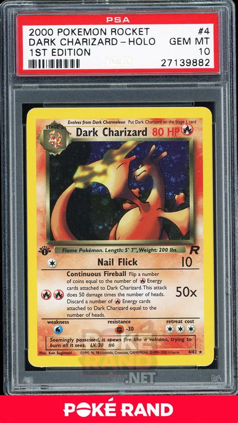 Dark Charizard 1st Edition - PSA 10 - Team Rocket | PokeRand