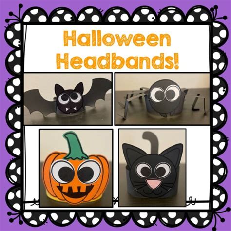 Halloween Crafts Halloween Headband Crafts Cat Bat Pumpkin Black