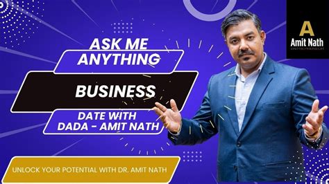 Date With Dada Live AMA Session With Dr Amit Nath YouTube