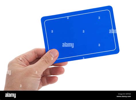 Blue Blank Card For Message Stock Photo Alamy