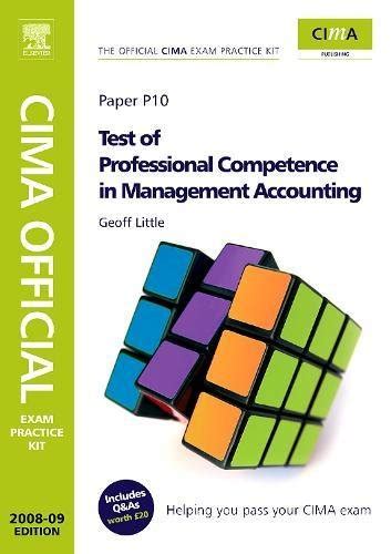 CIMA Official Exam Practice Kit Test Of Professional Competence In