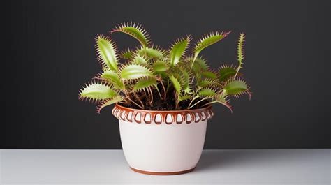 Premium Ai Image Photo Of Venus Flytrap Flower In Pot Isolated On