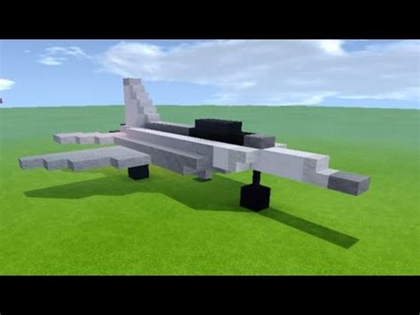 Minecraft Fighter Jet Tutorial My Own Design YouTube