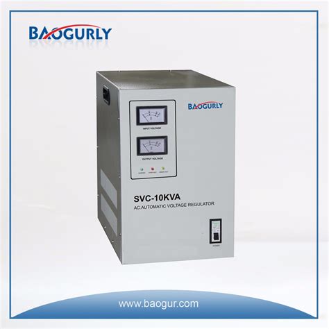 Single Phase Meter Display SVC 10kVA Servo Motor Voltage Stabilizer