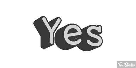 Yes Sentence Animated  Logo Designs