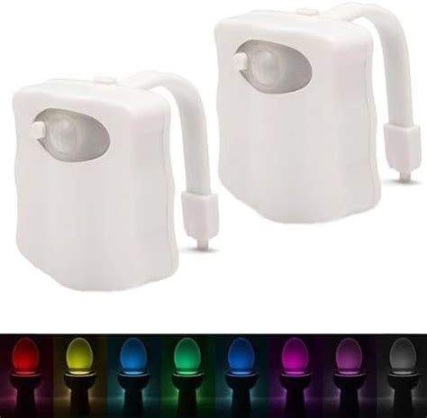 Aanrasey Toilet Night Light Toilet Bowl Light Motion Sensor Activated