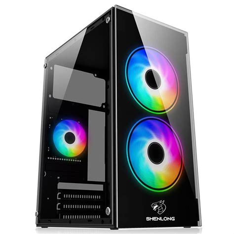 Gabinete Gamer Shenlong GT 503 Mini Tower 3 Coolers RGB