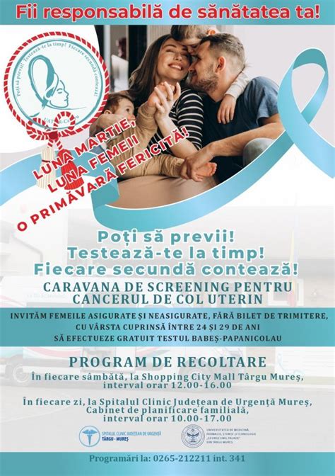 Caravana mobilă pentru screeningul de cancer de col uterin la marii