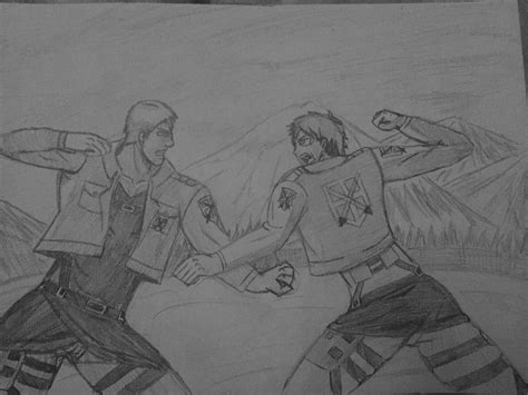 Eren Vs Reiner By Mgsovash On Deviantart