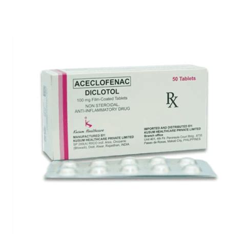 Aceclofenac 100mg Tablet X 1 Xalmeds