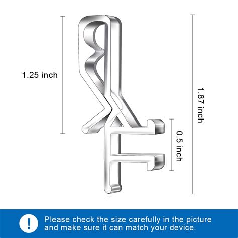 Snapklik.com : 1-7/8inch Hidden Channel Valance Clips For The Valance