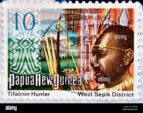 Papua New Guinea Circa A Stamp Printed In Papua Shows Tifalmin