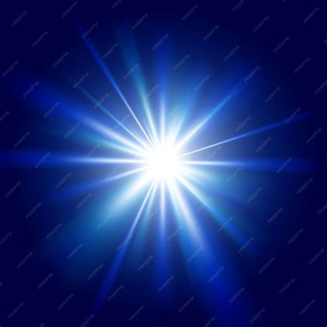 Premium Vector Blue Light Sunburst Background