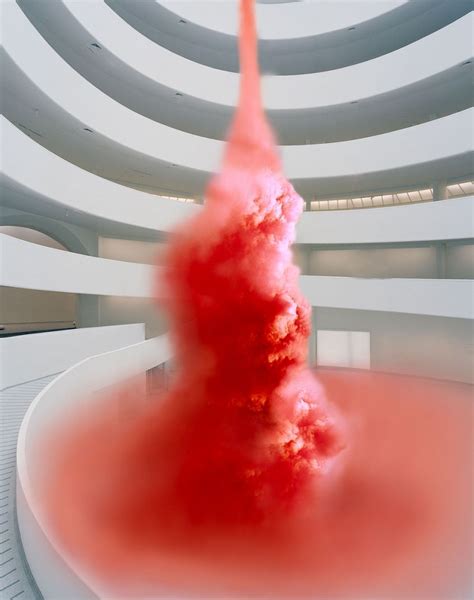 Anish Kapoor Ascension Red From The Exhibition Void