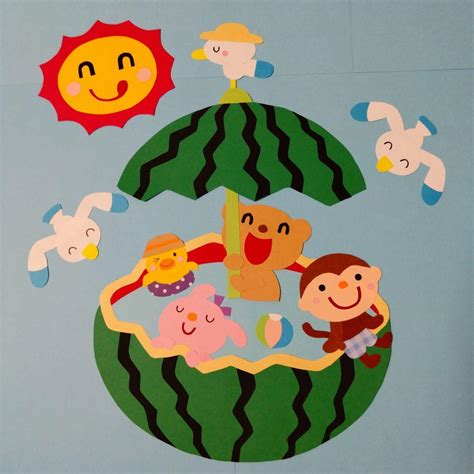 壁面 夏 すいかプール - メルカリ