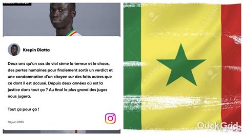 Krépin Diatta parle de Adji Sarr et du Sénégal Quel Message Le