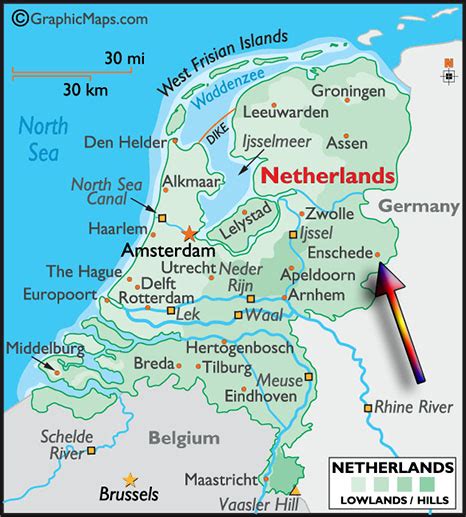 Enschede Map - Netherlands