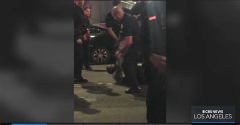 Bystander Video Shows Lapd Officer Kicking Handcuffed Man In Head Cbs Los Angeles