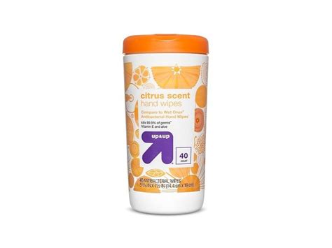 Up & Up Citrus Scent Antibacterial Moist Wipes, 40 Count Ingredients ...