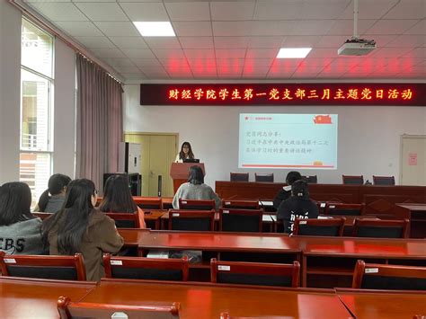 【主题党日】学习两会精神 激发奋进动力——财经学院学生第一党支部开展3月主题党日活动