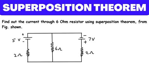 Superposition Theorem Solved Example Electric Circuits Network