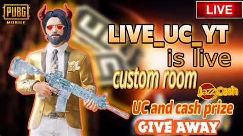 Pubg Live Custom Room Uc Cash Giveaway Custom Room Road To K