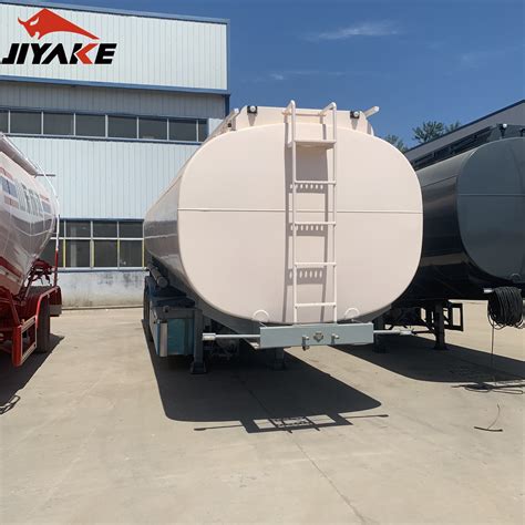 50000 Liters 3 Axles 22mt Fuel Tanker Milk Food Oil Tank Tailer Mirror Materialwith Subsea Valve