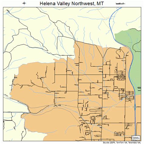 Helena Valley Northwest Montana Street Map 3035631