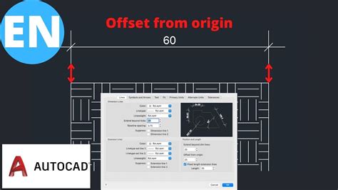 Autocad Setting The Dimension Style Dimstyle Fast And Easy Youtube