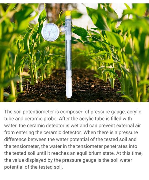 Portable Soil Tension Force Gauge Tensiometer Meter Ten 45 42 Off